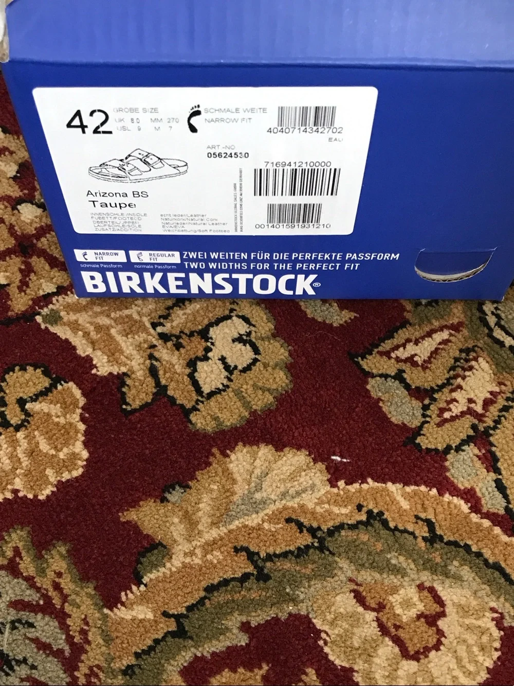 Birkenstock Arizona Suede Sandals in Taupe
